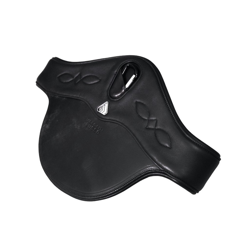 image 1 of Velociti Lusso Leather Horse Stud Girth - Black - 40in