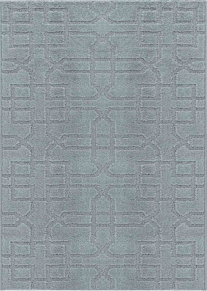 image 1 of Ivy Washable Cubed Trellis Design Anti Slip Doormats -