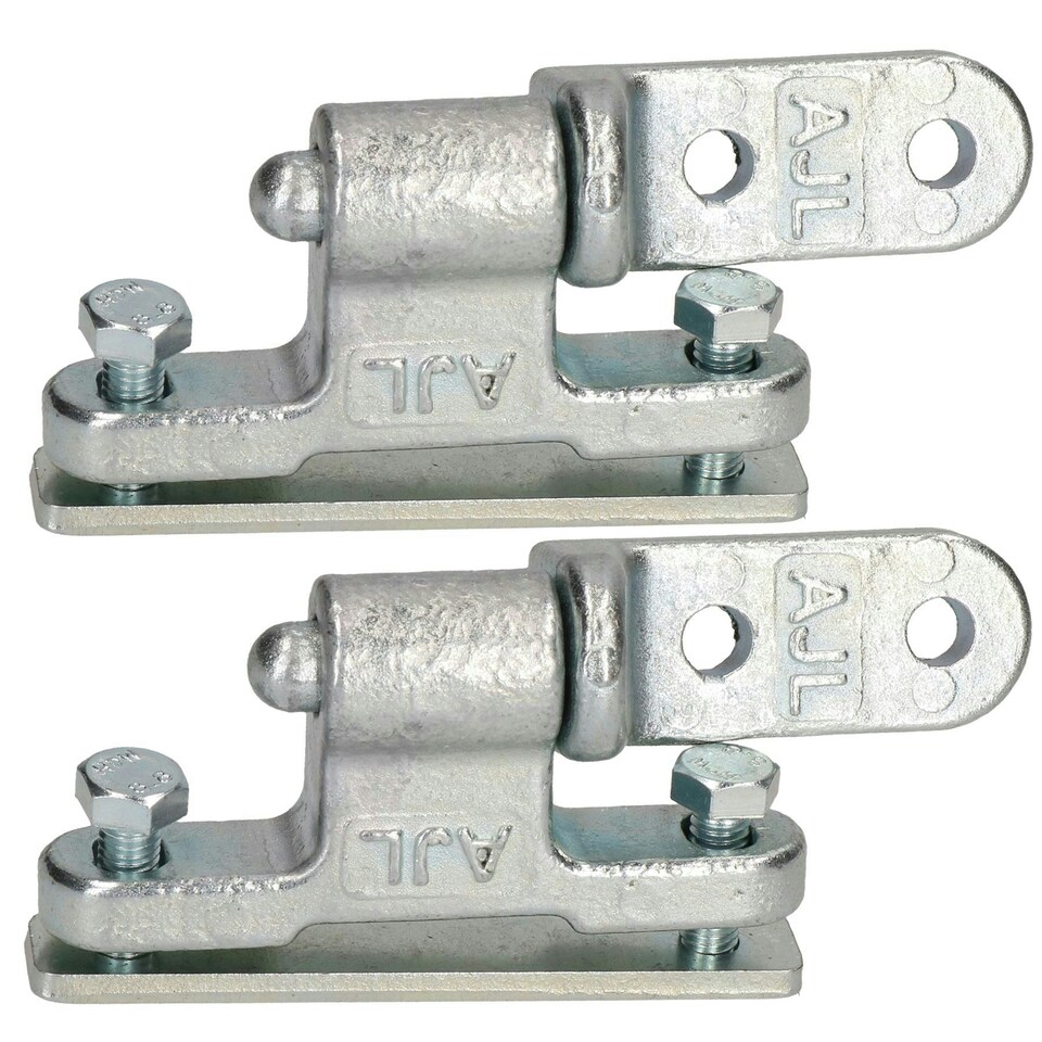 image 1 of Tailboard Tailgate Hinge & Drop Catch Latch Antiluce Set Trailer Truck Bolt On Silver