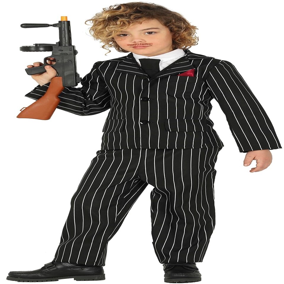 image 1 of Fancy Dress Child American Gangster Costume - 7-9 Years