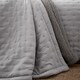 image 3 of Catherine Lansfield Cosy Nori Soft Sherpa Bedspread | Silver | Silver Grey | One Size