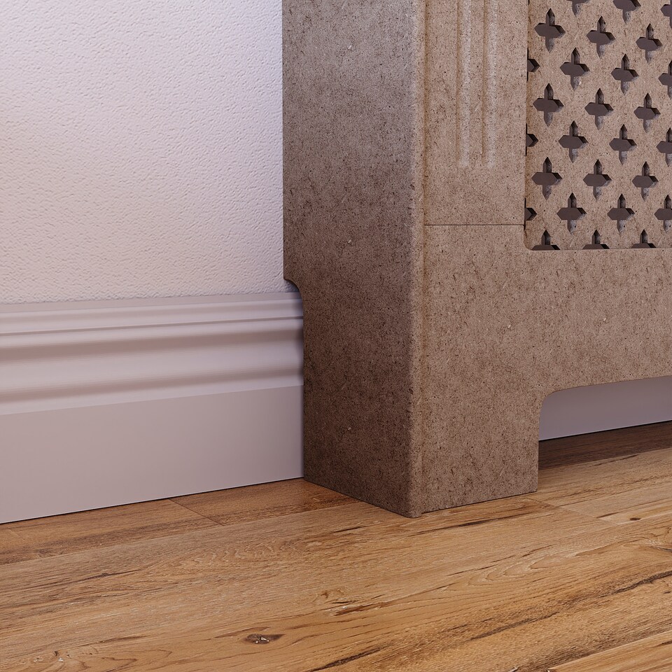 image 1 of Vida Designs Oxford Radiator Cover MDF Cabinet, Unfinished, 152cm