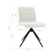 image 5 of Living and Home Set of 2 Plush Breakfast Stools, White