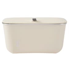Living and Home 7L Waste Bin with Lid | Cream