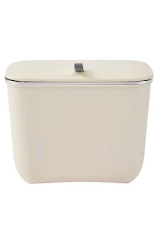 Living and Home 7L Waste Bin with Lid | Cream