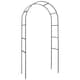image 1 of Tom Chambers Black Powder Coated Classic 228cm x 110cm Metal Steel Garden Flower Arch