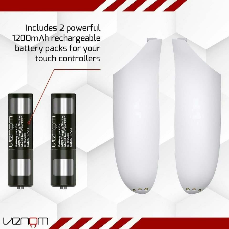 image 1 of Venom Charging Dock and Rechargeable Battery Packs for Meta Quest 3
