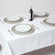 image 6 of Homescapes Silver Handwoven Round Placemats Set of 4 | Grey | 4