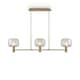 image 4 of Maytoni Vision Modern 3 Light Bar Pendant Ceiling Light Gold E14