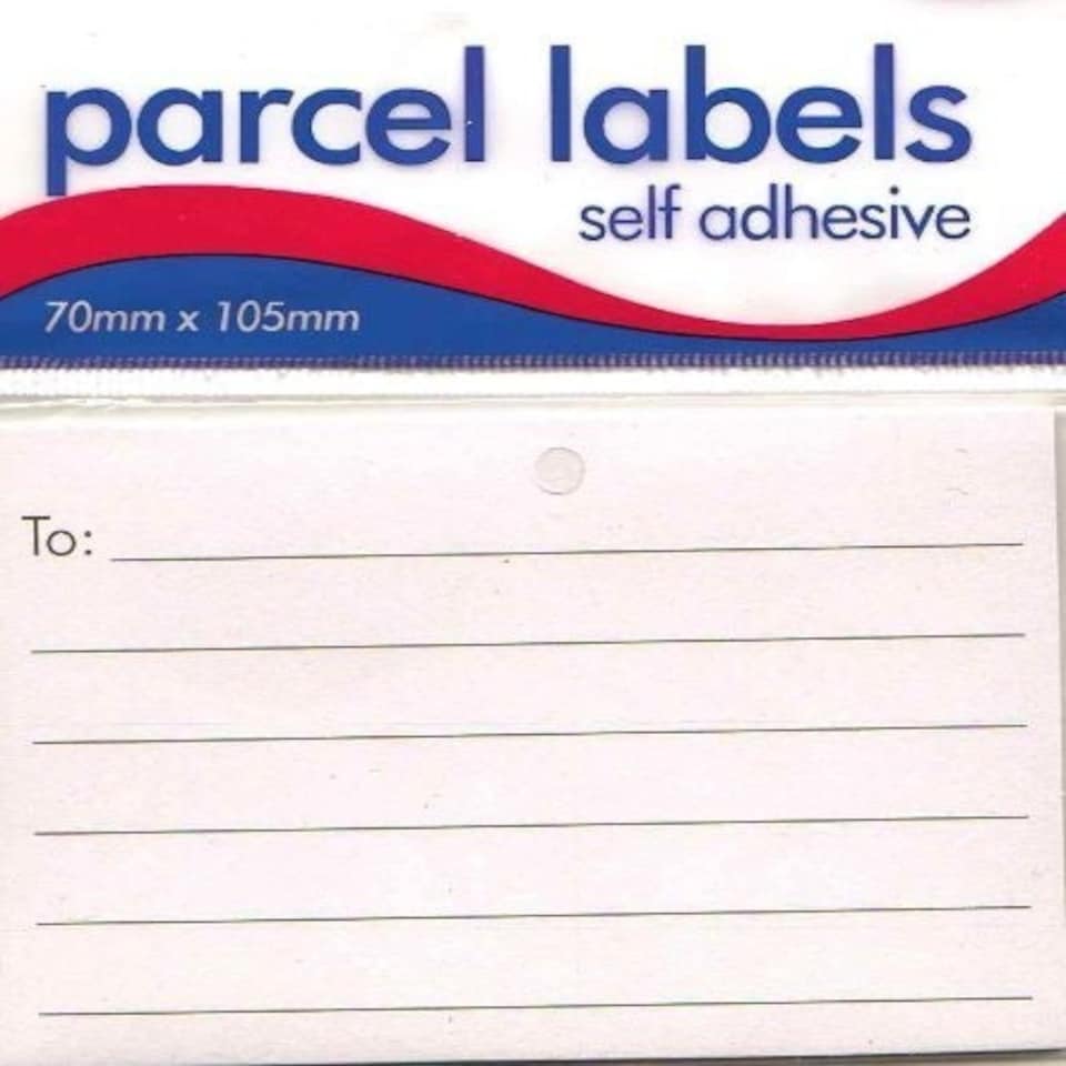 image 1 of Parcel Labels Self Adhesive - Pack of 12 Labels