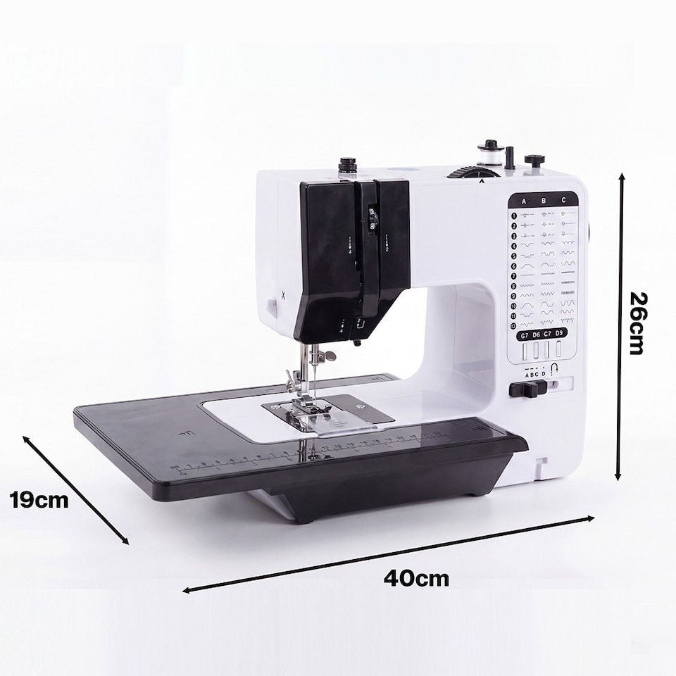 image 1 of Spector Mini Sewing Machine Portable Electric Household DIY Sewing Kit Pedal