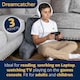image 4 of Dreamcatcher Grey Reading Pillow Memory Foam Large Bed Cuddle Cushion, Gaming Cushion with Washable Velvet Cover | Grey | Grey | Large | 1