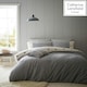 image 1 of Catherine Lansfield So Soft 2 Tone Buttoned Sherpa Grey Duvet Cover Set Grey | Double