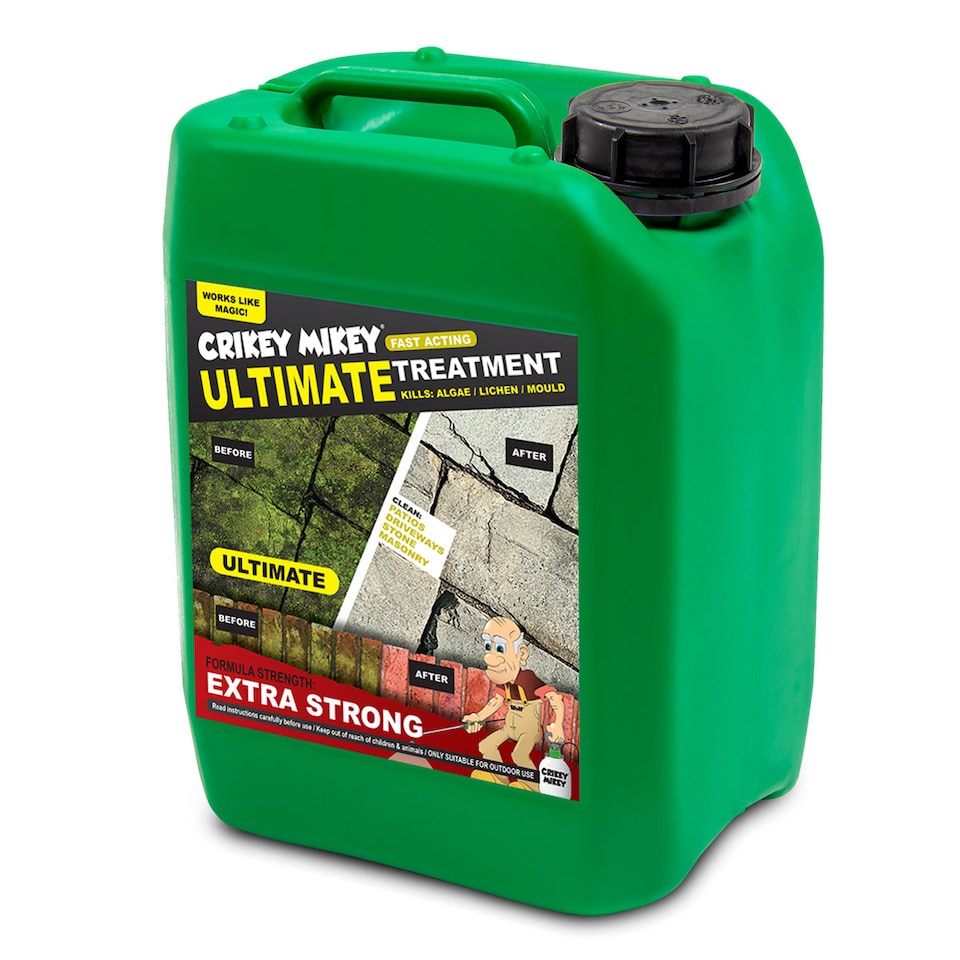 image 1 of Crikey Mikey Algae, Lichen & Mould Treatment, Extra Strong Formula, Paving & Roofs, 5L Top Up