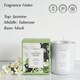 image 2 of Ashleigh & Burwood Jasmine & Tuberose Scented Jar Candle 170g White