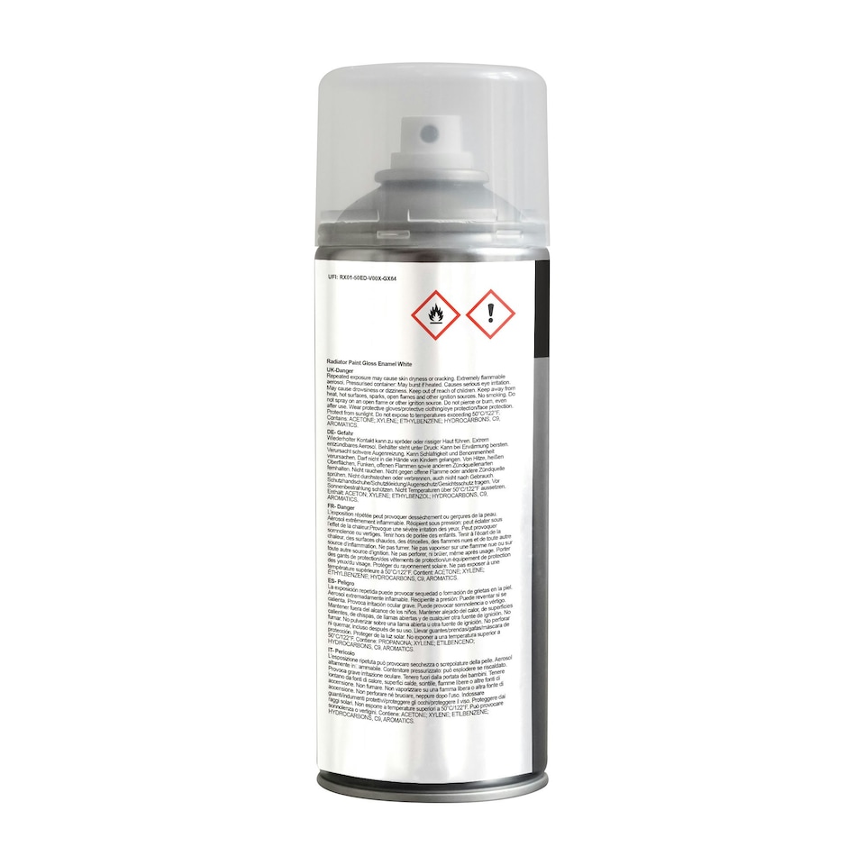 image 1 of Jenolite Directorust Radiator Enamel Paint - White Gloss - 400ml Spray Can - 3-Pack