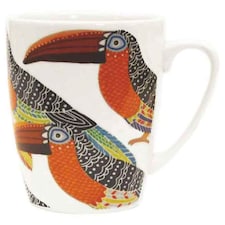 Queens Paradise Birds Toucan Fine China 400ml Oak Mug