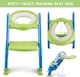 image 2 of Straame Toddler Toilet Training Ladder, Adjustable Potty Seat (Green-Blue)