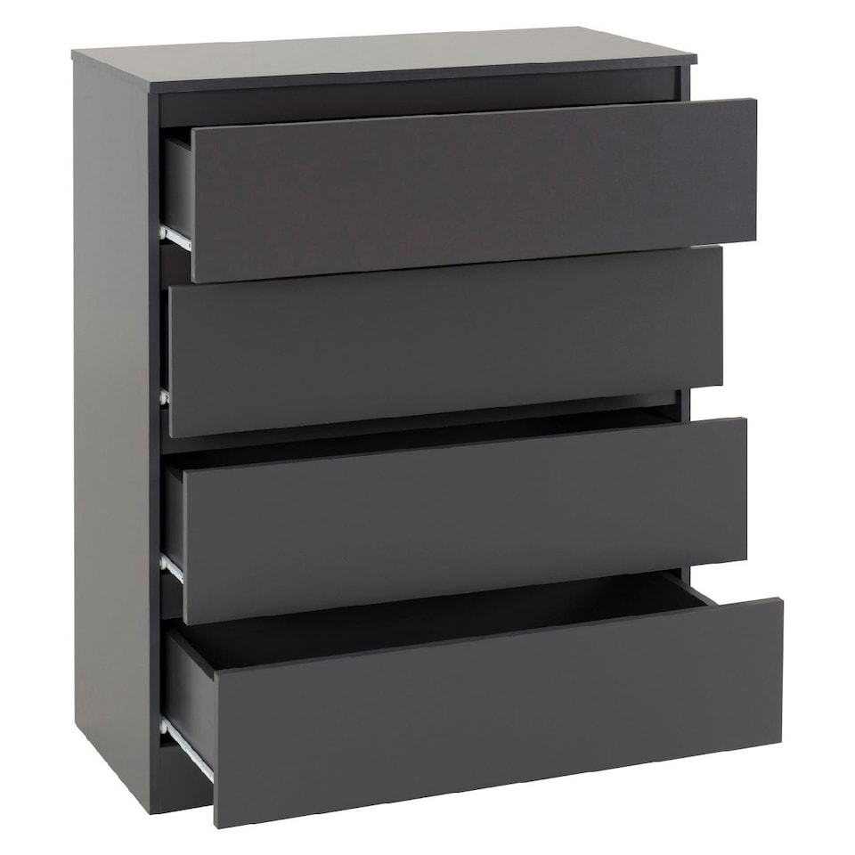 image 1 of Malvern 4 Drawer Chest Grey