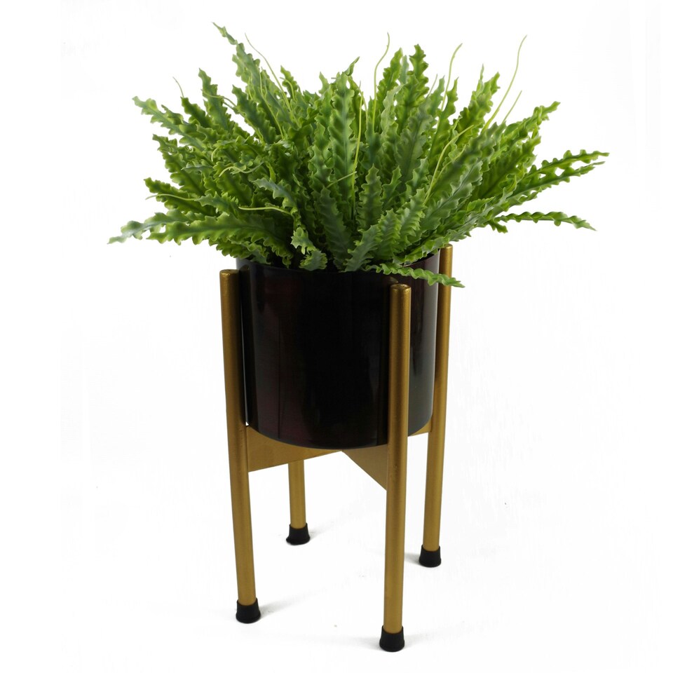 image 1 of Artificial Fern Plant 40cm Artificial Crocodile Fern Plant Pack 12