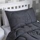 image 3 of OHS Quilted Embossed Patterned Soft Plump Coverless 7.5 Tog Washable Duvet Cover and Pillowcase Bedding Set Black | Gaming | Double