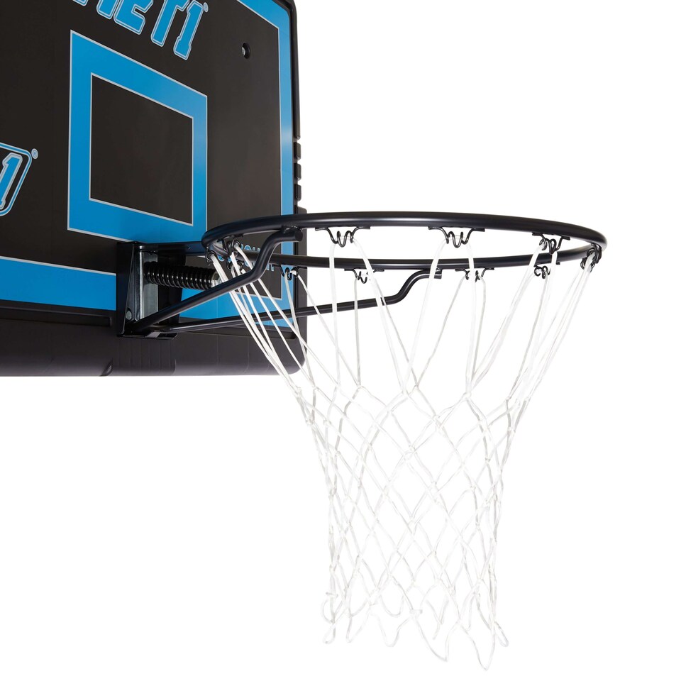 image 1 of NET1 Conquer Pro Adjustable Basketball Hoop — 111×71 cm Backboard, 145 L Portable Base, Black | Multi | BLACK | 4396