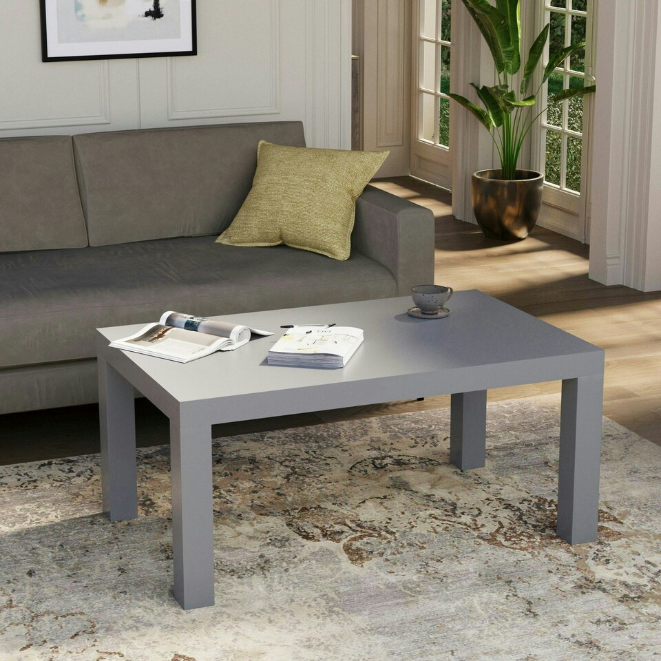 image 1 of Vida Designs Beeston Coffee Table Side Living Room Home Table, Grey