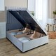 image 3 of Sophia Divan Ottoman Plush King Bed Frame - Silver