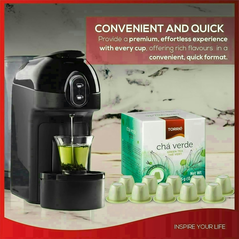 image 1 of Green Tea Nespresso ® Compatible Coffee Machine Capsules (60 Pods)
