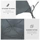 image 5 of Outsunny 3 Seater Garden Bench Cushion Outdoor Seat Pad with Ties Grey | Dark Grey | 2 Seater