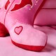 image 4 of OHS Cowboy Boot Shaped Cushion Soft Plush Decorative Pillow | Pink