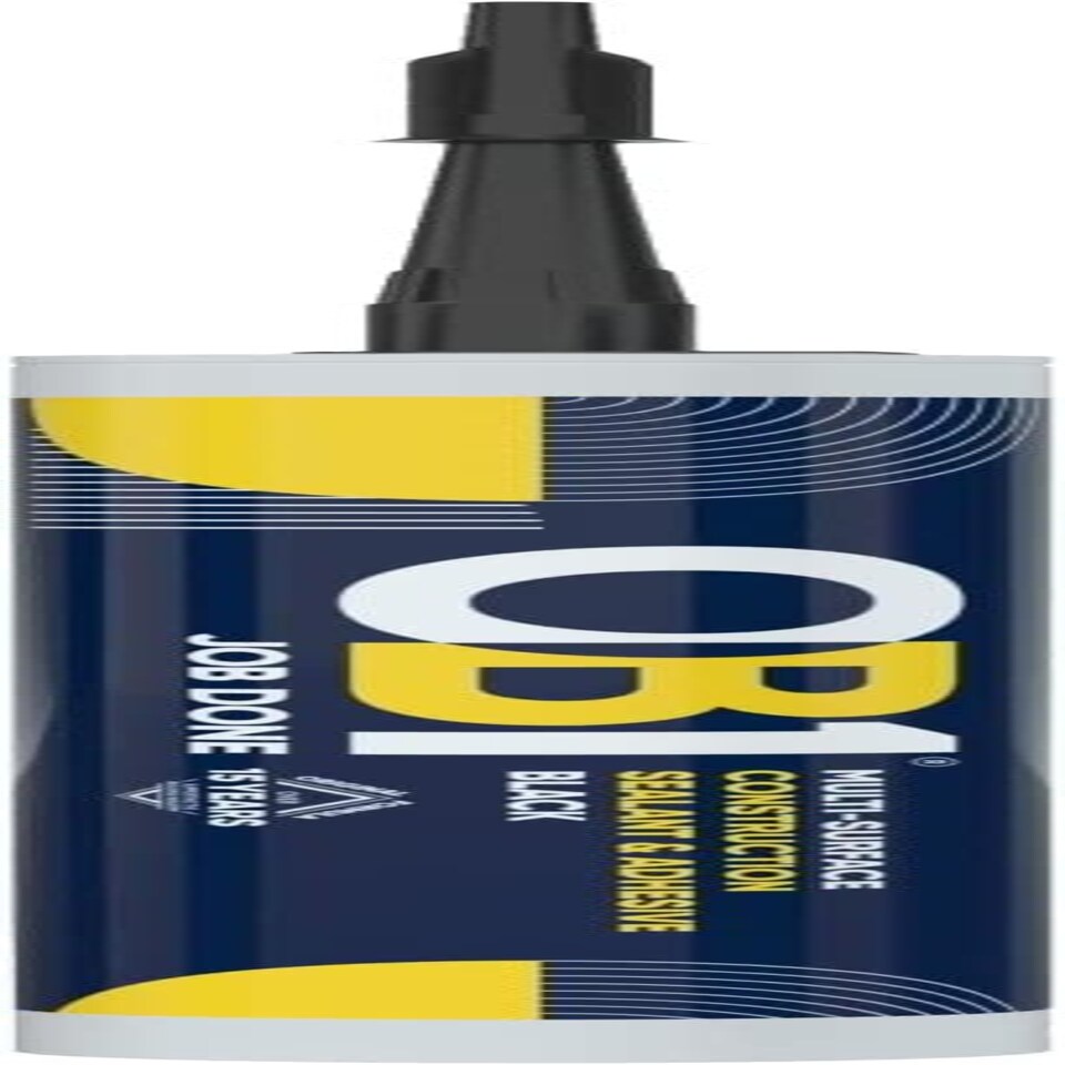 image 1 of OB1 Black - Multi-Surface Construction Sealant & Adhesive Waterproof Silicone (Box of 12)
