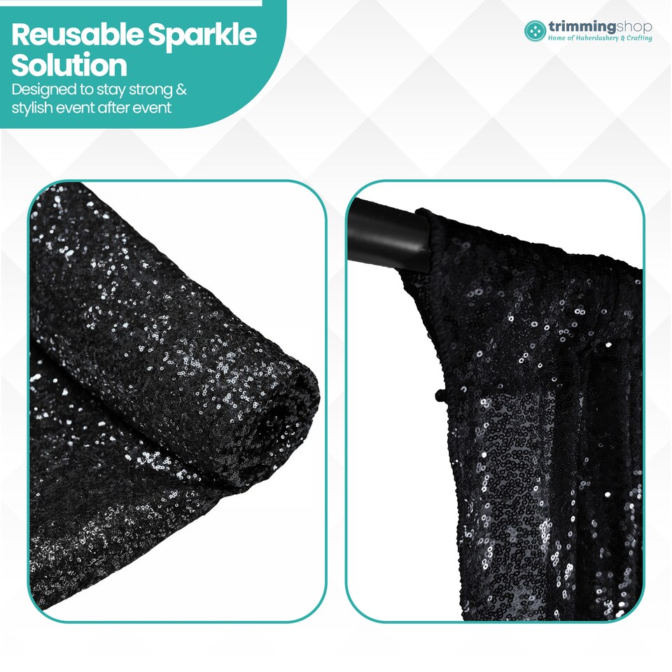 image 1 of 4ft x 7ft Sequin Backdrop Photography Background High-Density Sequin Fabric