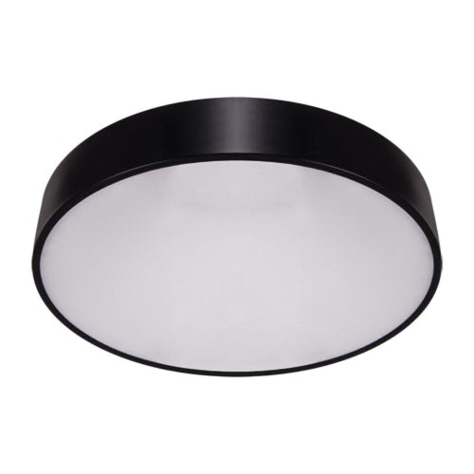 image 1 of CGC LUNA Black Round Ceiling Wall Light Surface Mount 24W Black