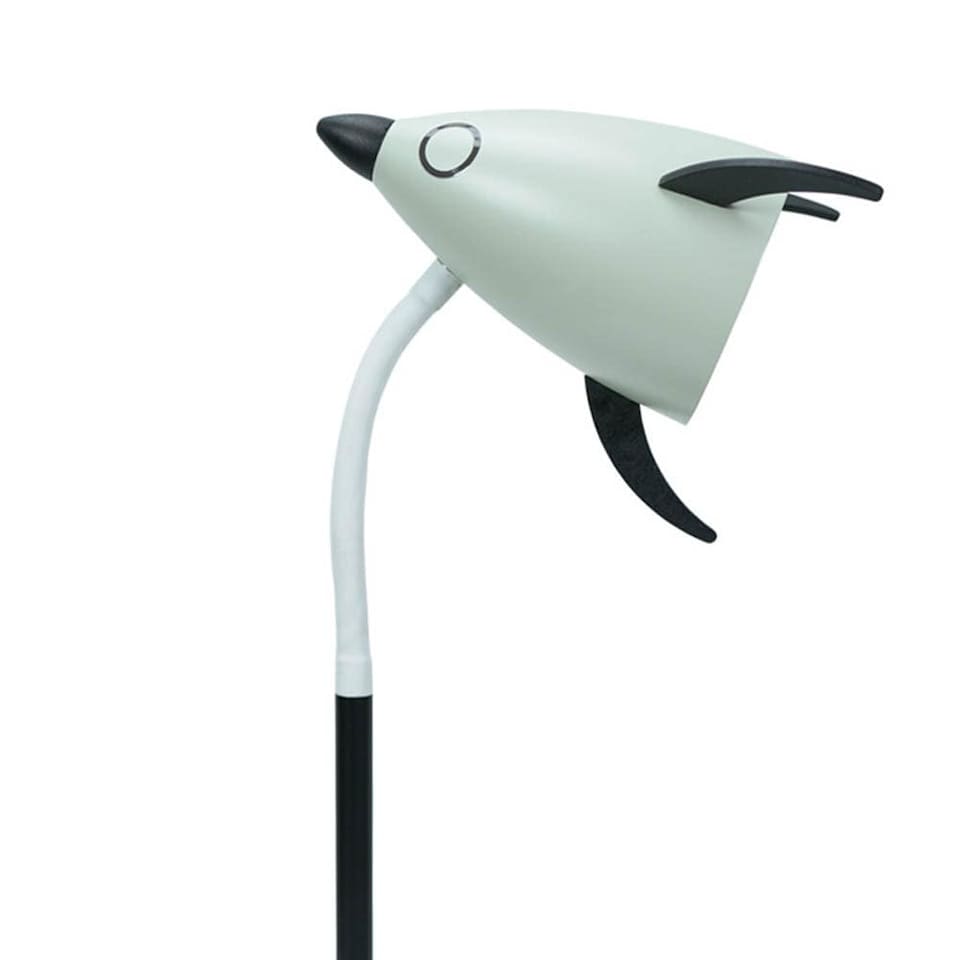 image 1 of ValueLights Adjustable Rocket Matte Blue Table Lamp and Integrated Bulb
