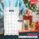 image 2 of 50pk Ice Cube Freezer Bags – Makes 1,400 Cubes, Food-Grade Odour-Free Ice Bags for Freezing, Storage & Party Drinks