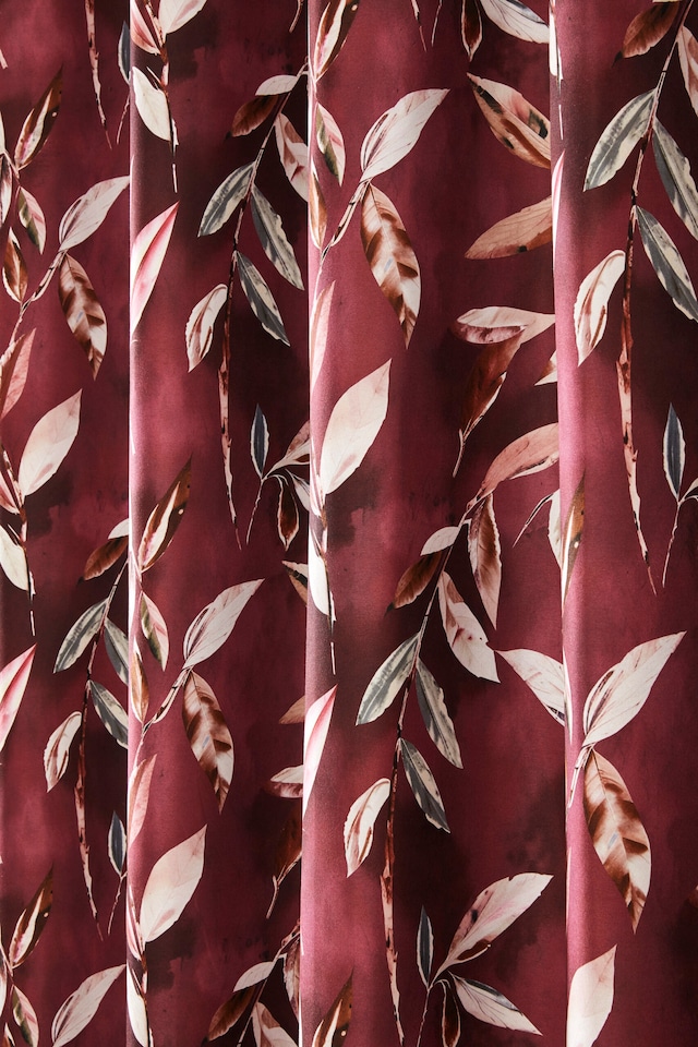 image 1 of Sundour Madrid Curtains Wine Red | Red | Red