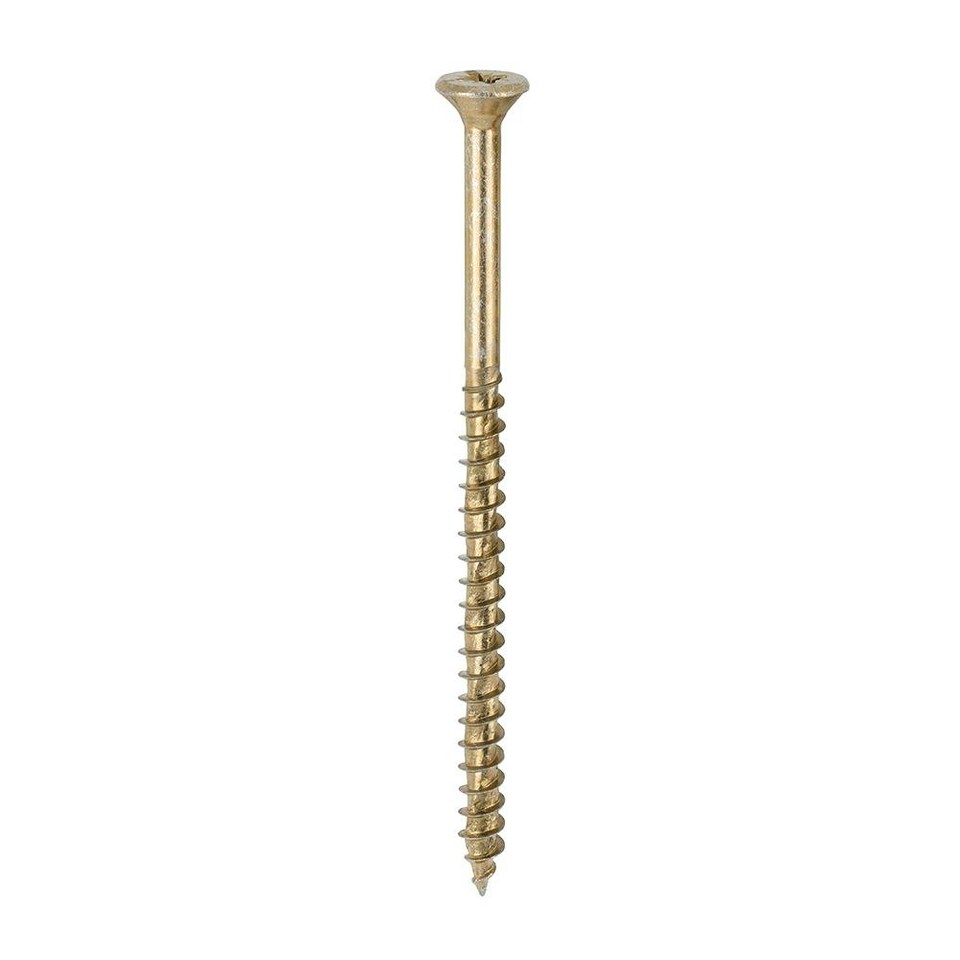 image 1 of Timco - Velocity Premium Multi-Use Screws - PZ - Double Countersunk - Yellow (Size 5.0 x 90 - 1000 Pieces)