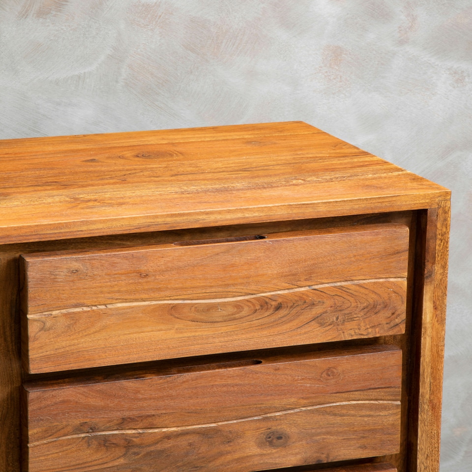 image 1 of Interiors by Premier Acacia One Door Sideboard Brown