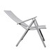 image 1 of Outdoor Garden Patio Multi Position Reclining Folding Chair in Grey Grey