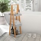 image 2 of kleankin 3 Tier A Frame Bathroom Shower Caddy Storage Unit Shelving Organizer
