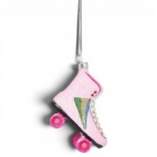Sass & Belle Christmas Roller Skate Tree Decoration - Pink.