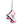 Pink with rainbow accents