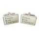 image 1 of Female Body Investigator FBI Cufflinks - Onyx Art CK66 Novelty Cuffs
