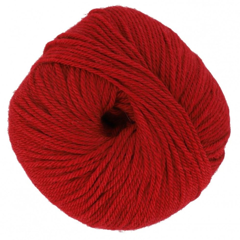 King Cole Red Luxury Yak DK Yarn (Value Pack 6 x 50g Balls) For Crochet, Knitting - 100m per ball