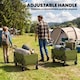 image 6 of Outsunny 60L Festival Trolley on Wheels, Collapsible Wagon Cart | Green | Army Green | 71 x 45 x 86 cm