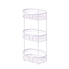 Showerdrape Dante Lilac Freestanding Bathroom Floor Shower Caddy | Purple | Lilac | Large