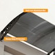 image 8 of Outsunny Door Canopy Awning Outdoor Window Rain Shelter for Door 100 x 75cm Black | Black