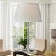 image 4 of Jasmin - 52cm Chrome Table Lamp with Ivory Shade Chrome | White
