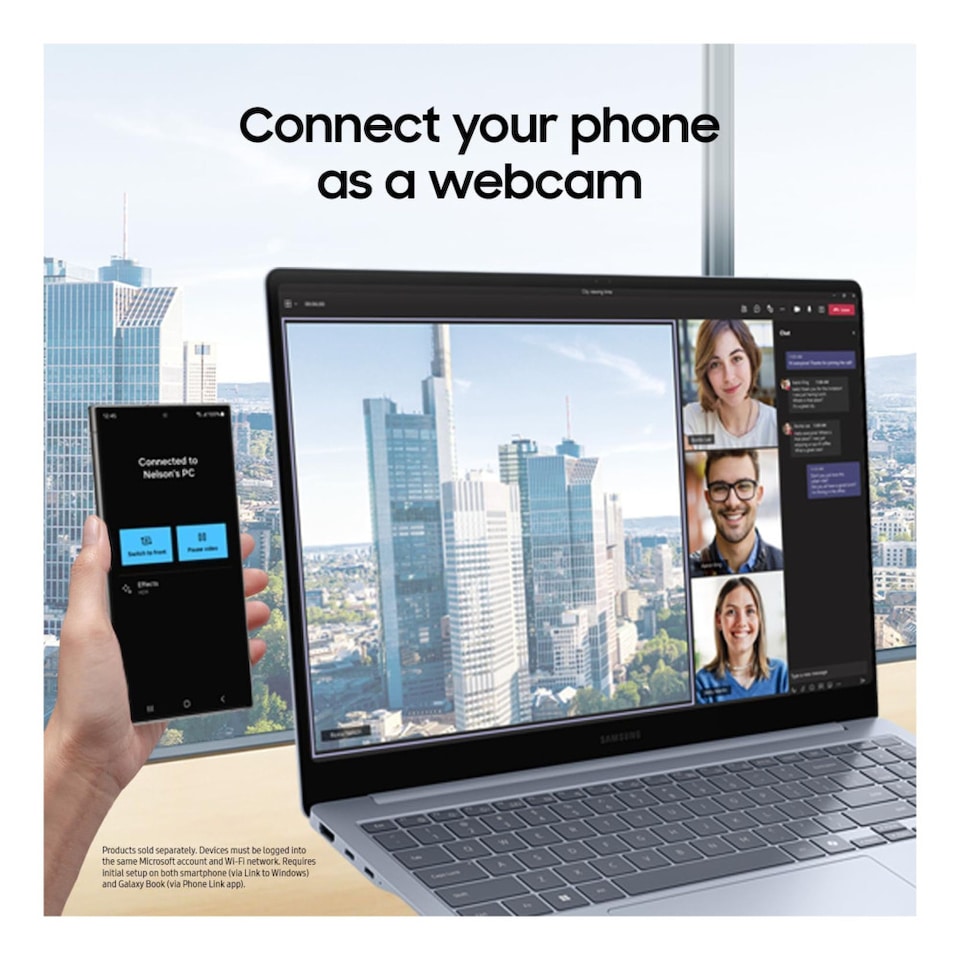 image 1 of Samsung Galaxy Book4 Edge Copilot+ 16GB RAM 256GB UFS 15.6" Windows 11 Home AI Laptop